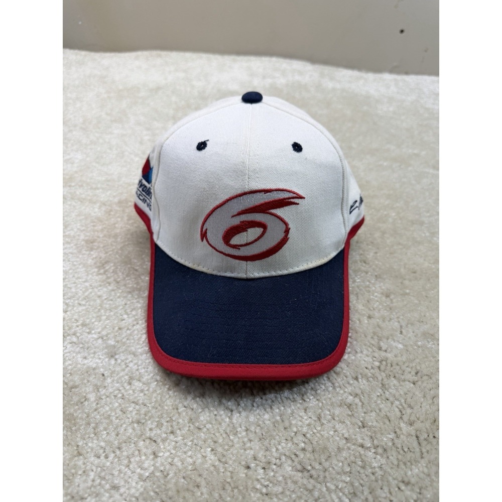 Vintage Chase Nascar Mark Martin #6 Vavoline Racing Ball Cap Hat White Blue Red